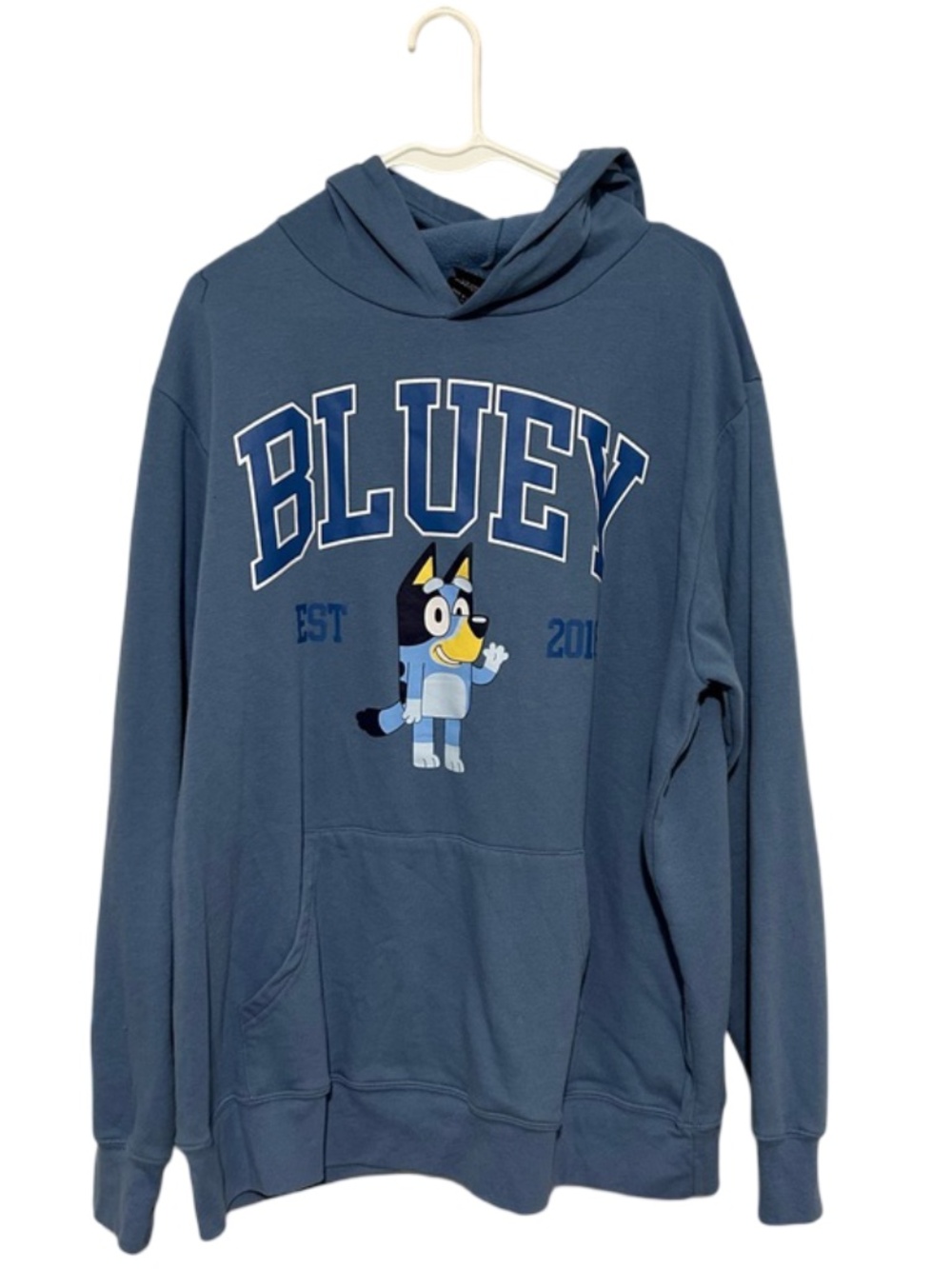 Bluey XL Blue Sweatshirt Hoodie